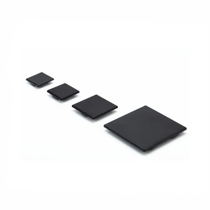 black plastic nylon end cap
